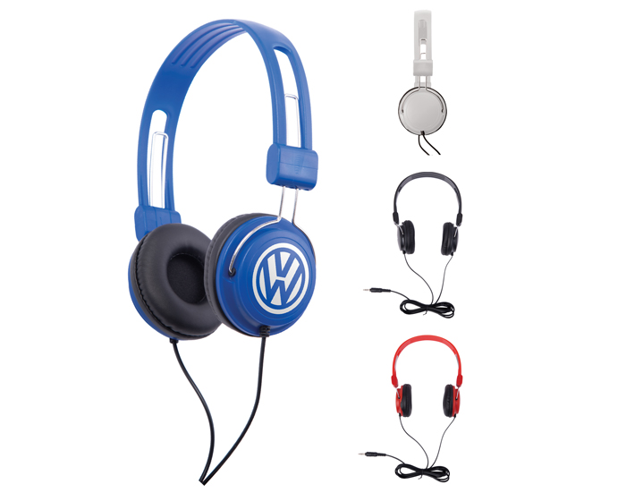 Audifonos promocionales de diadema ajustables con almohadillas protectoras cloud