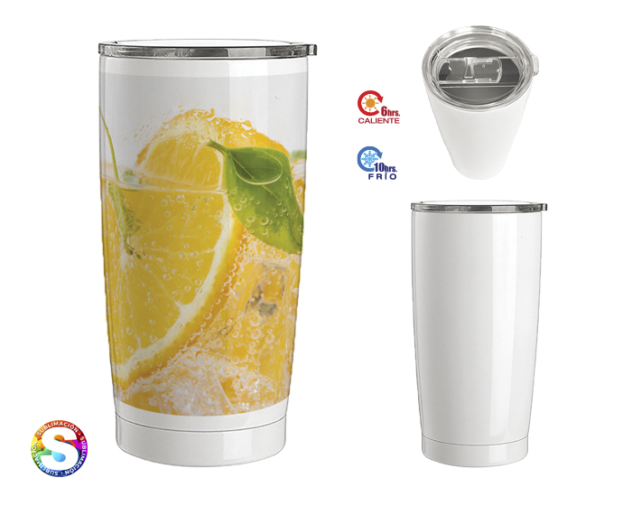 Termo promocionales de acero inoxidable de sublimacion 600 ml  gabo