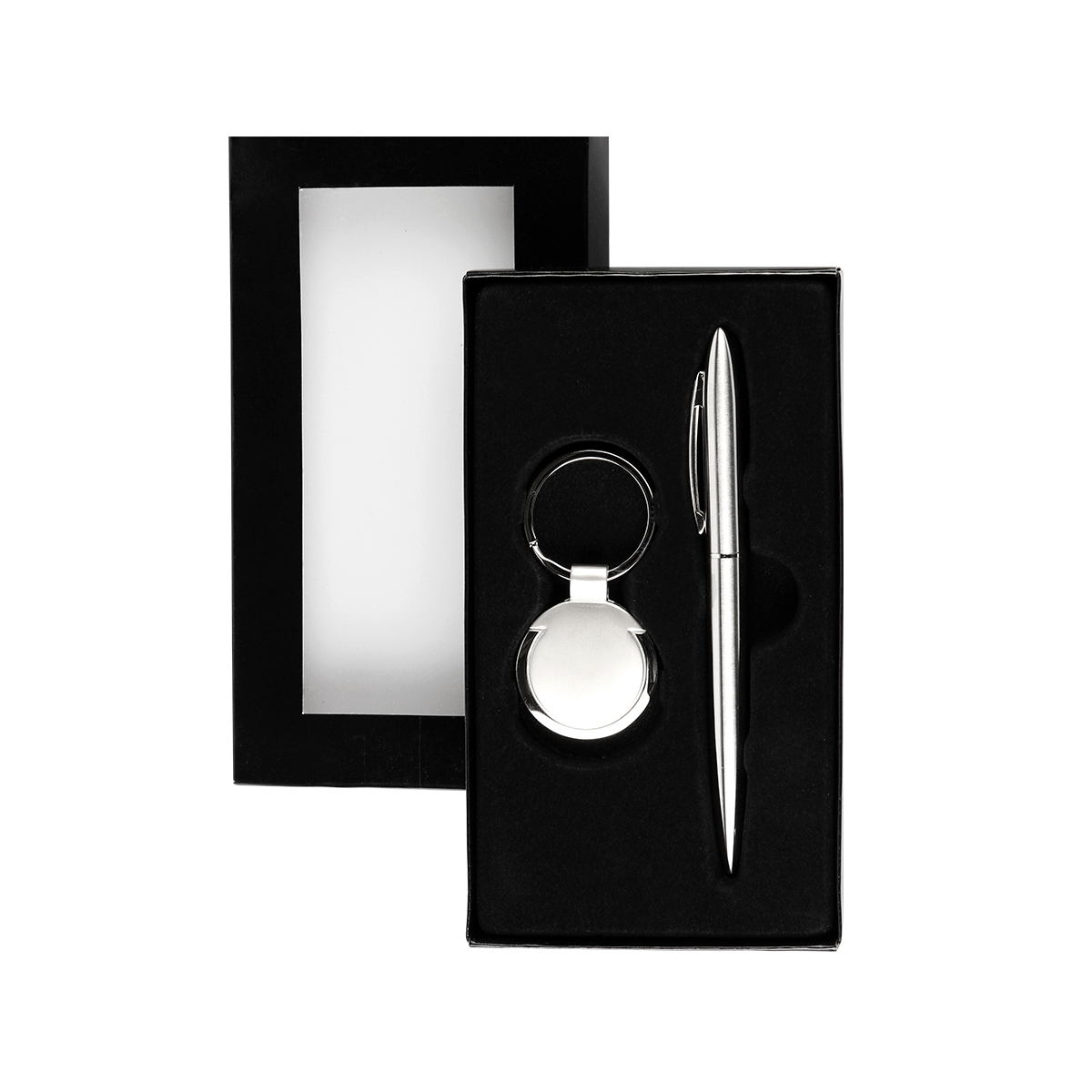 Set promocionales de llavero con boligrafo condesa