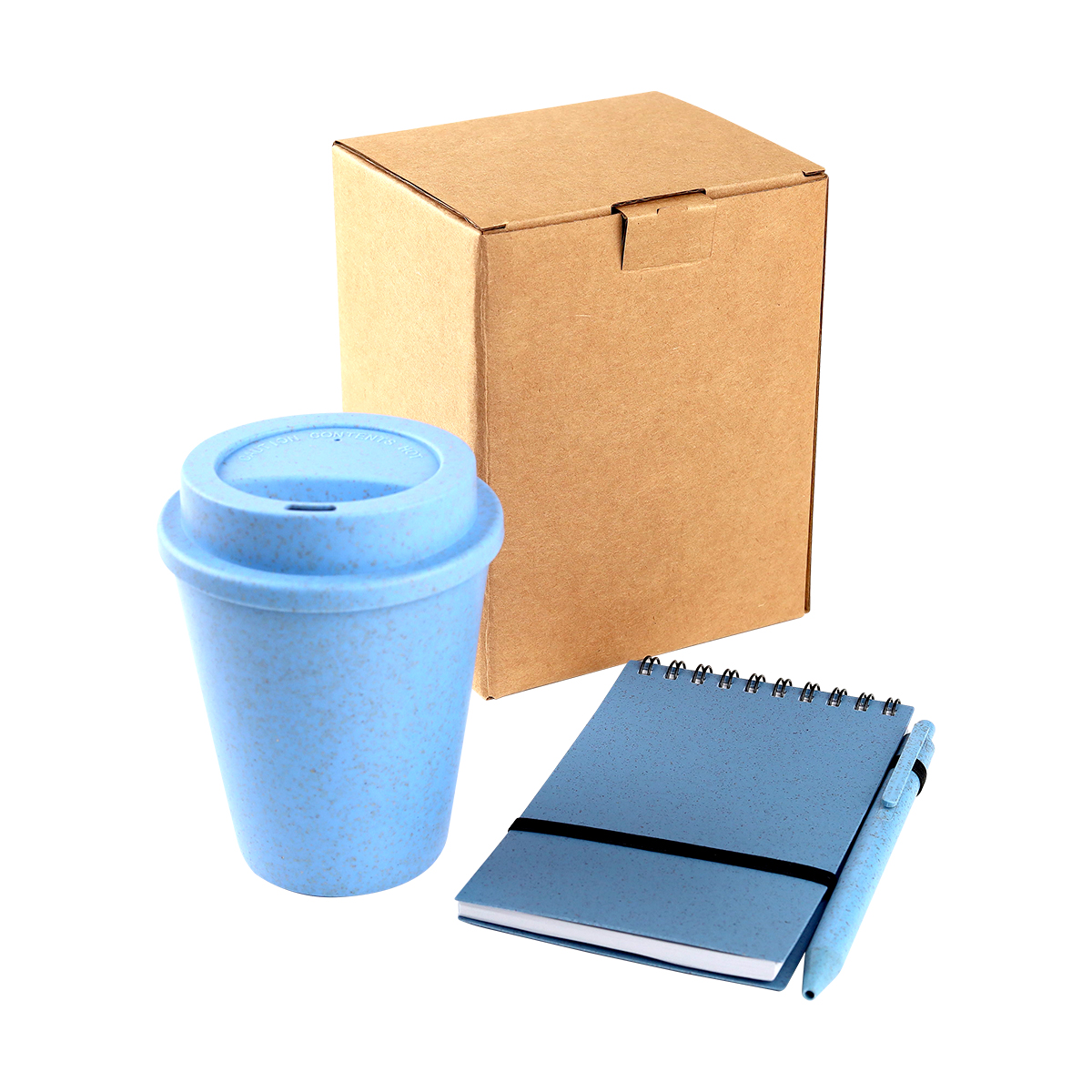 Set promocionales de vaso y libreta orizaba