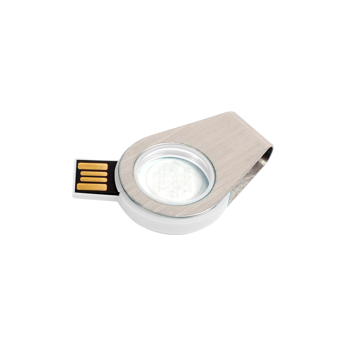 Memoria promocionales usb giratoria con luz 8 gb