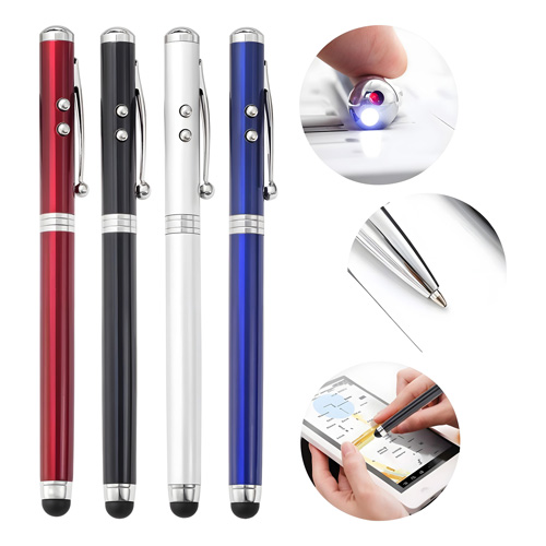 Pluma promocionales con lampara y laser touch 