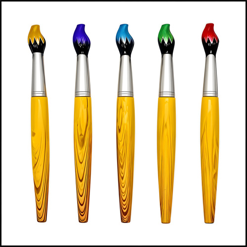 Pluma promocionales forma de pincel 